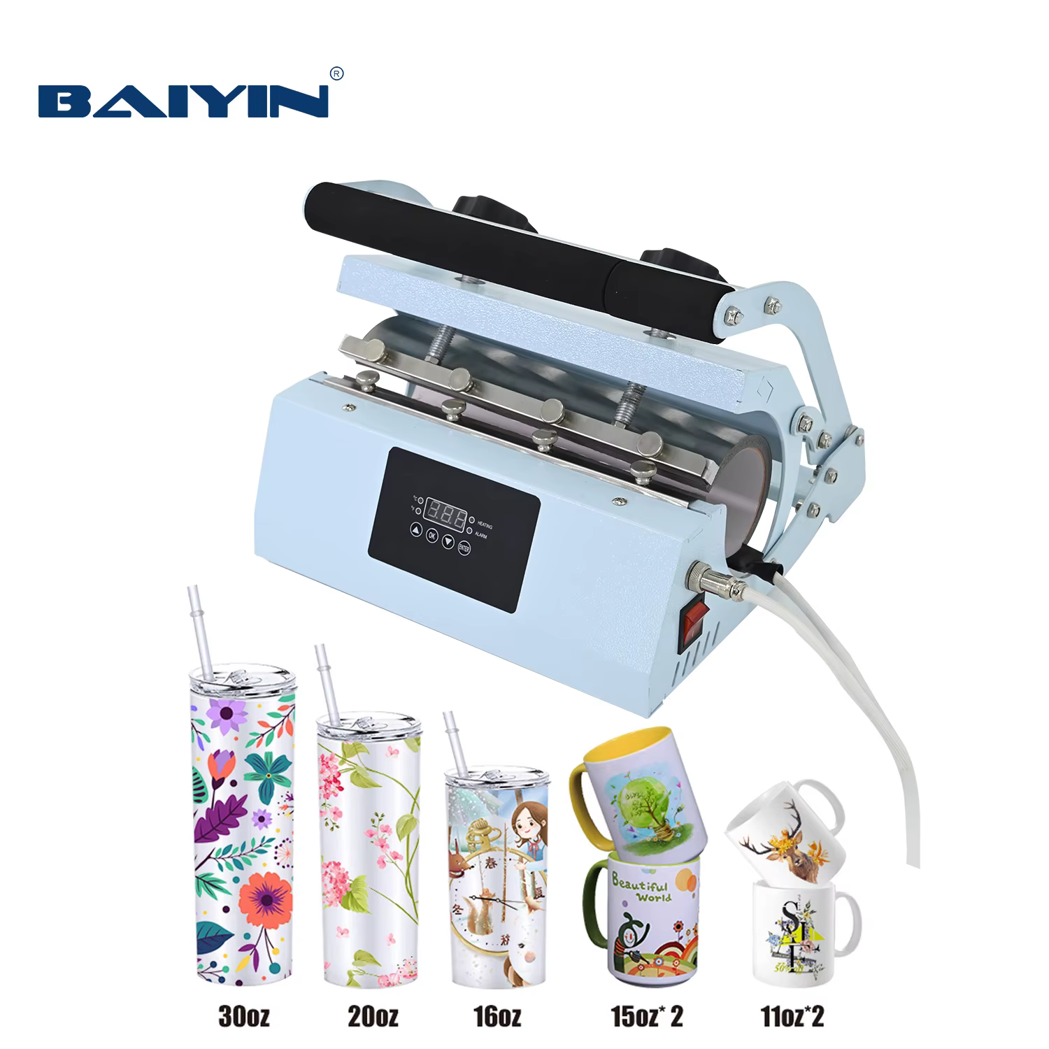Baiyin 30oz Mug Sublimation Heat Press Machine