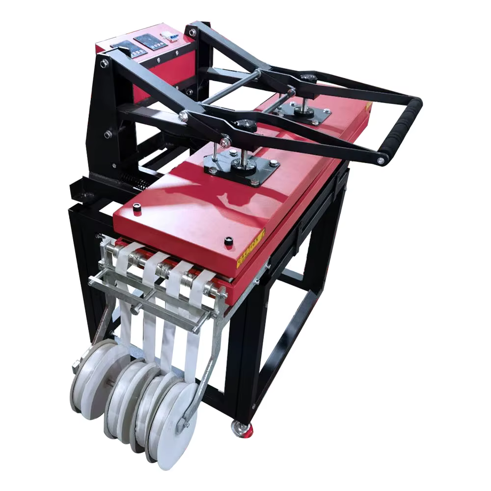Baiyin 25x100cm Ribbon Heat Press Manual Sublimation Lanyard Machine