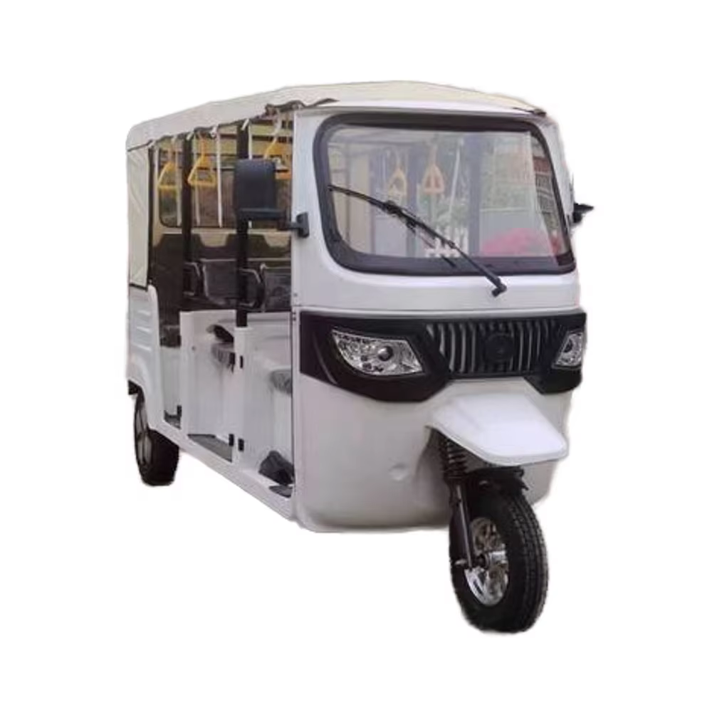 Electric 1500W Motor Passenger Tricycle for Adults - 7 Seat Three-Row Rickshaw