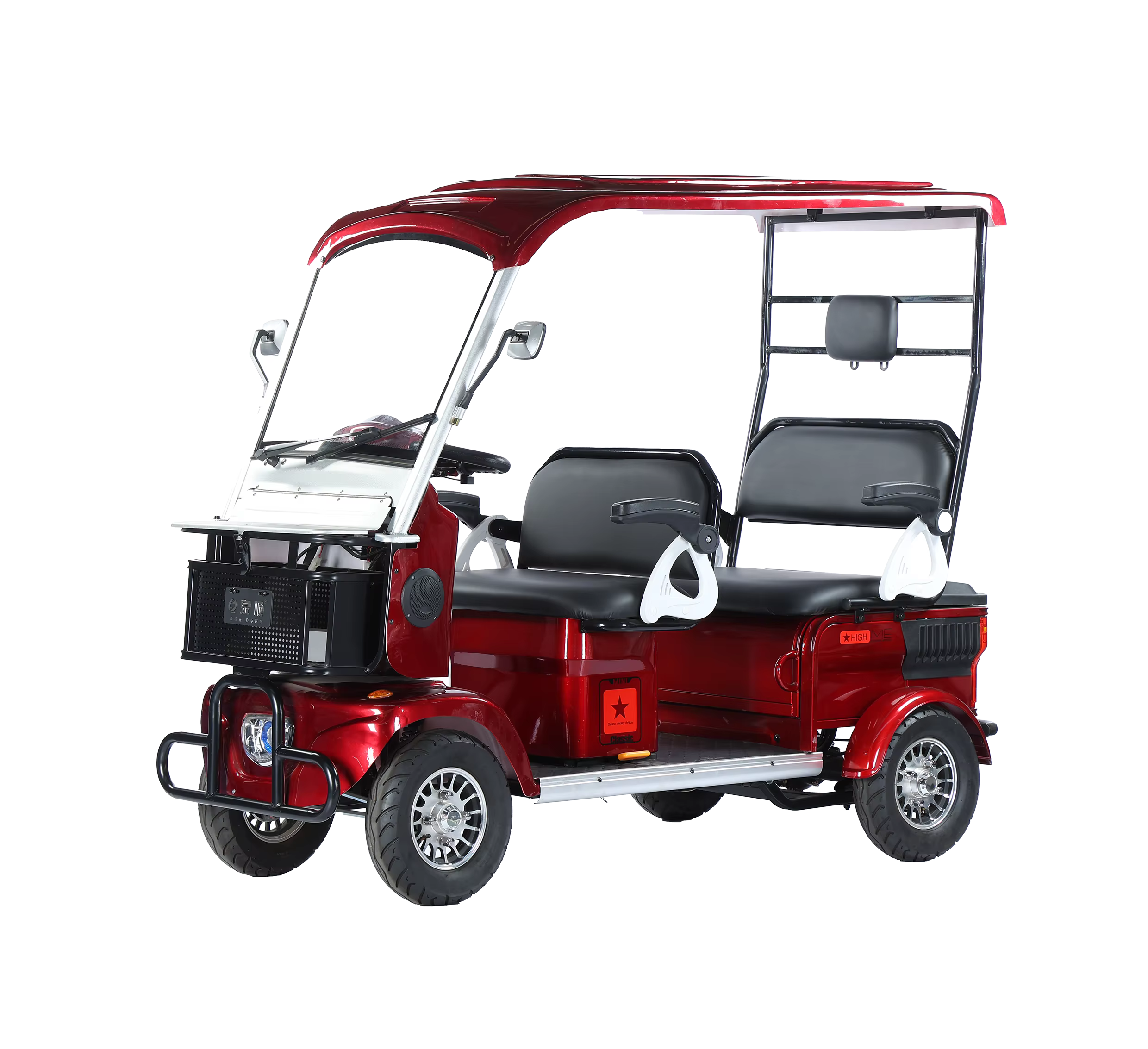 Deluxe Double Tour 4-Passenger Electric Golf Cart