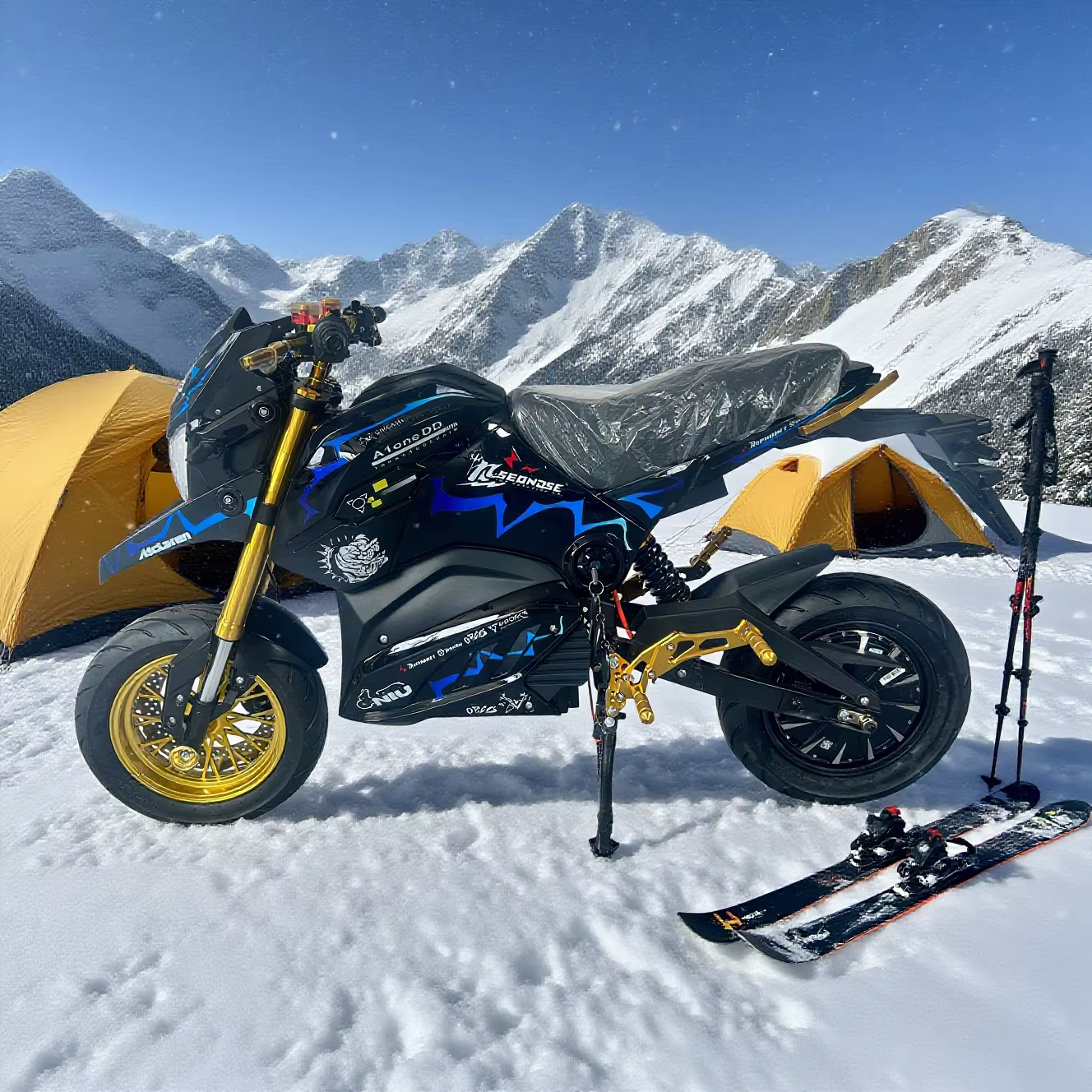 High-Speed 72V Adult Sports Electric Road Scooter