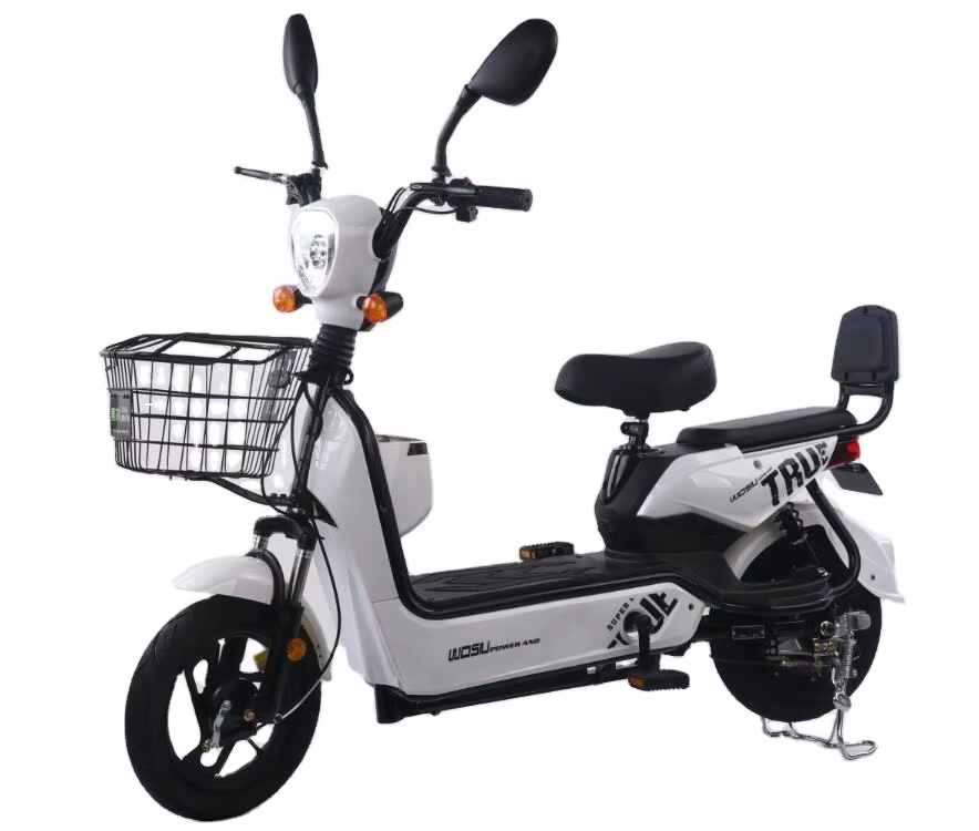 350W Electric City Bicycle with Rear Seat and 48V Battery