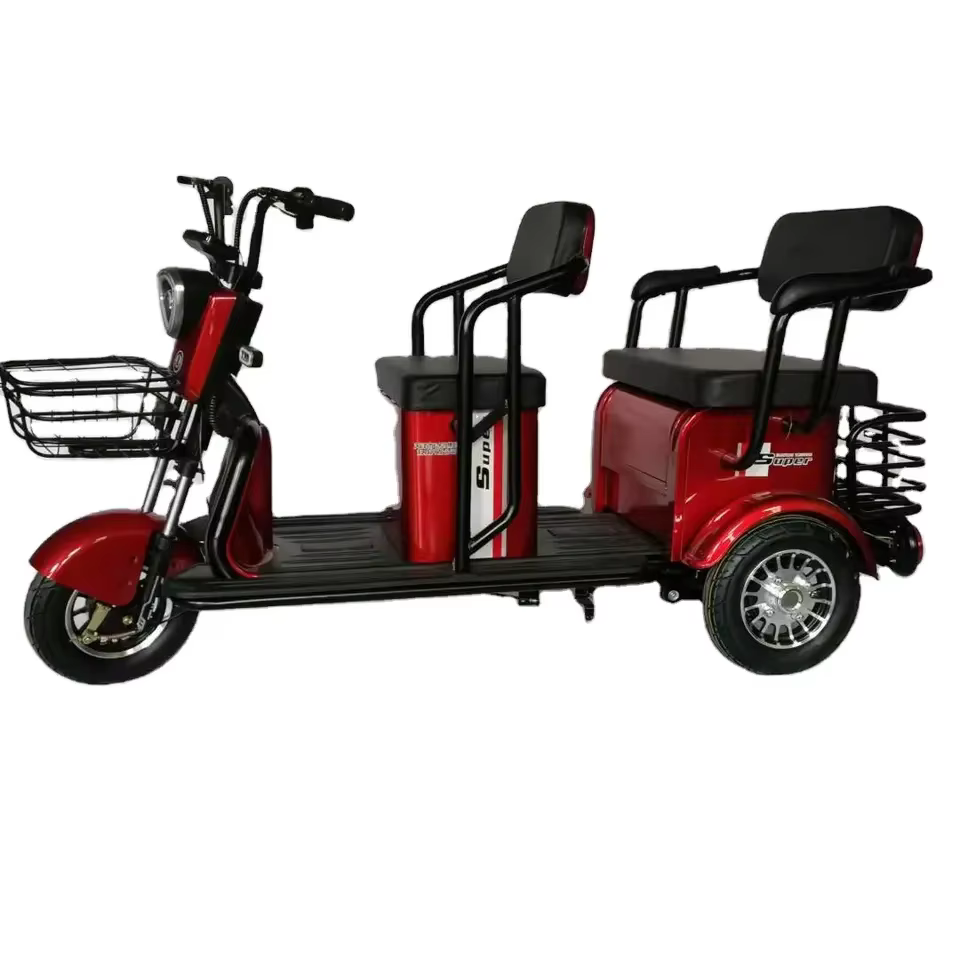 2025 New Model Folded 3 Wheels Electric Scooter 500W Leisure Electric Tricycle