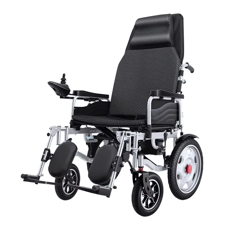 Big Size 56cm Seat Width Headrest Long Back Electric Wheelchair