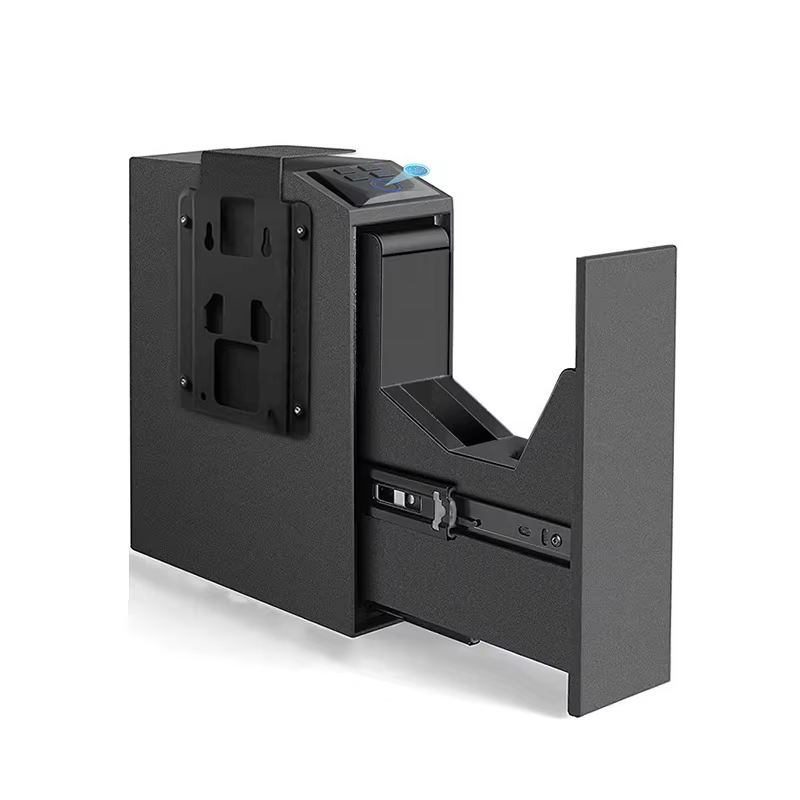 XBT New Blu-ray Mute Finger Print Password Gun Case Household Safe Box