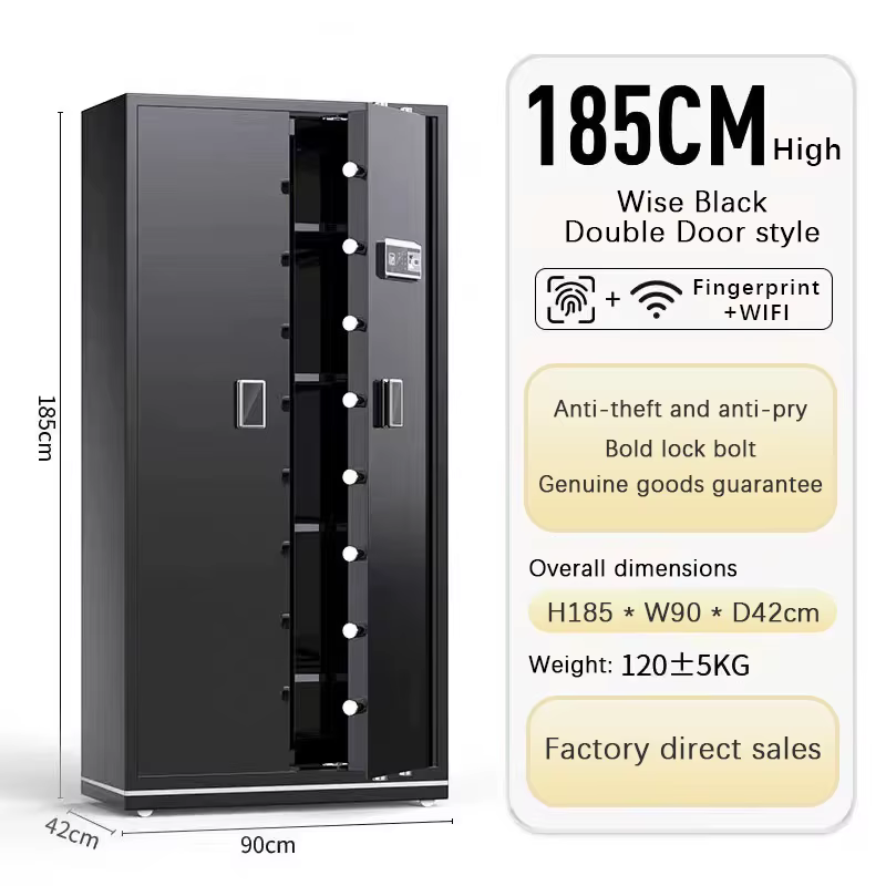 XBT Large Office Hotel Smart Wifi Fingerprint Steel Wall Safe