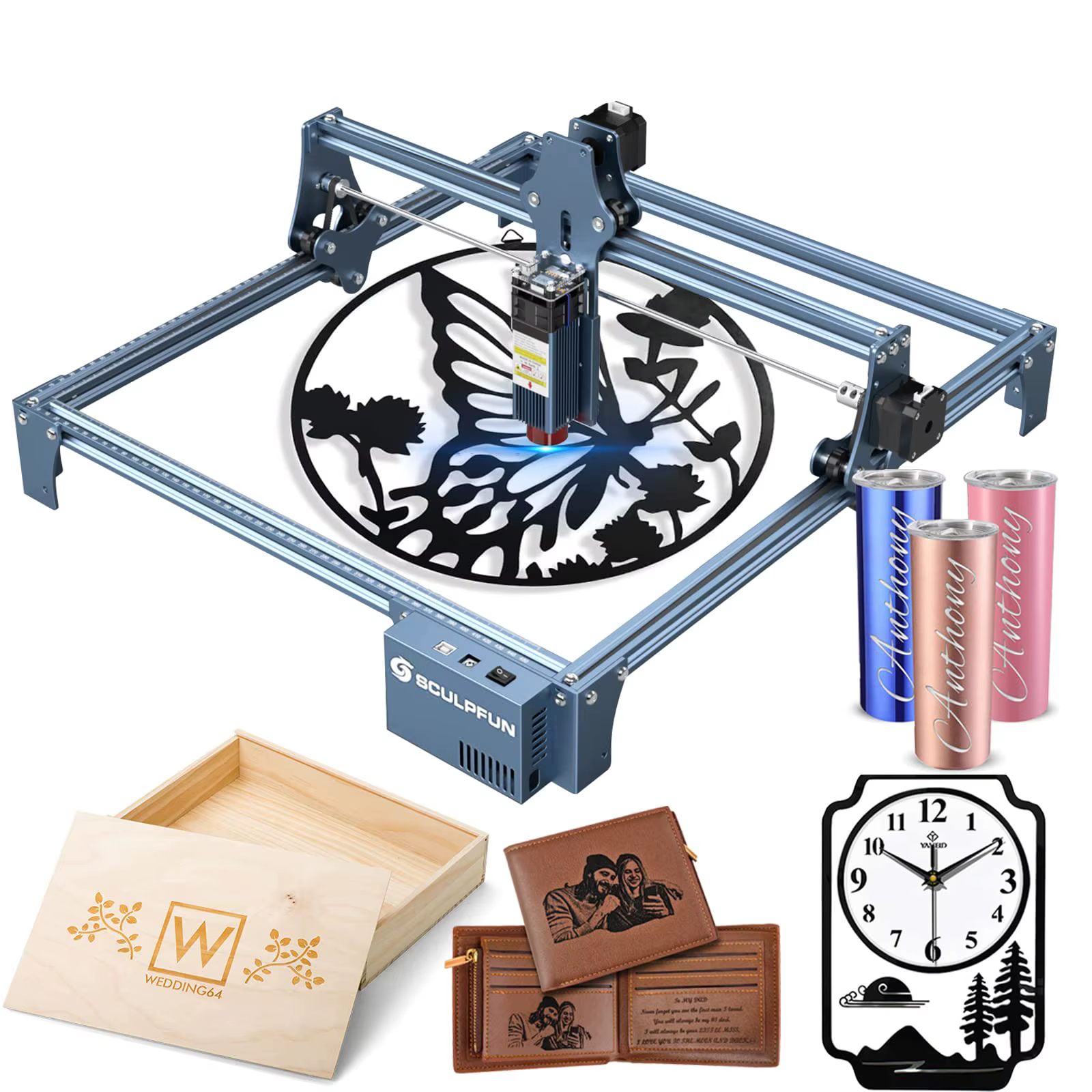 Sculpfun S9 5W Laser Engraving Machine Desktop Diode Laser Cutter and Engraver