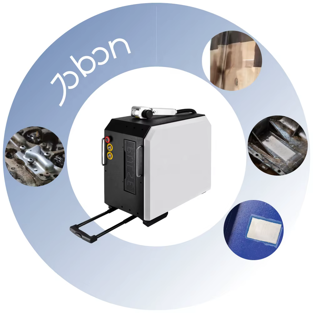 Portable Suitcase Pulse Fiber Laser Wood Cleaner Machine