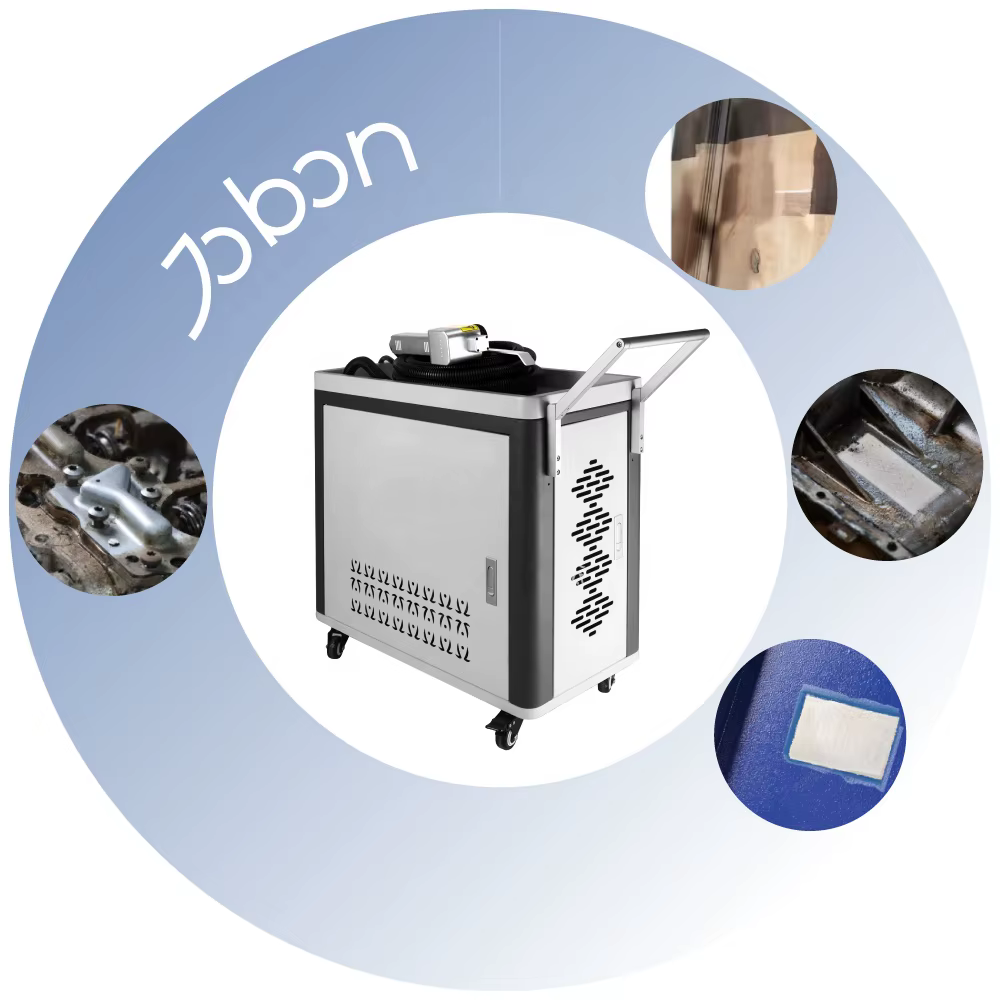 100-500 Watt Backpack Pulse Type Fiber Laser Wood Cleaning Machine