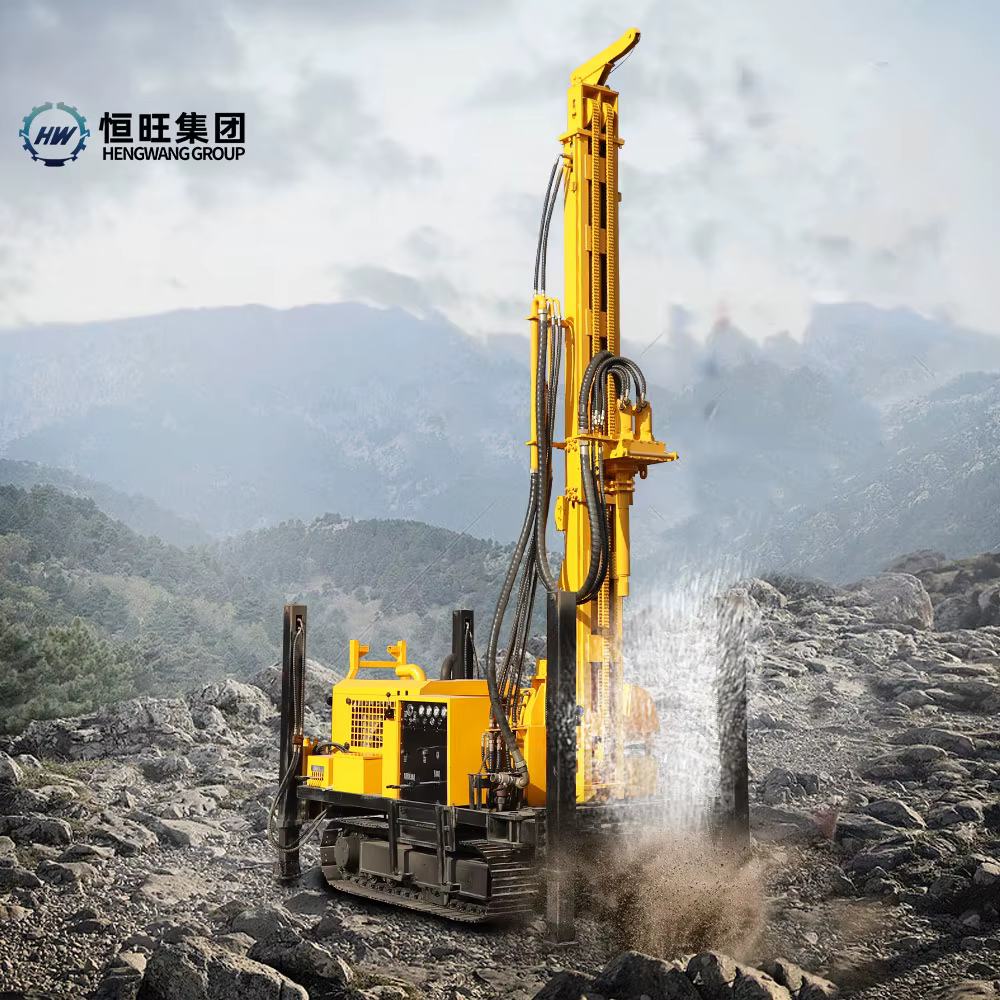 2025HQZ500L Track-Type 500m Pneumatic Water Well Drilling Rig