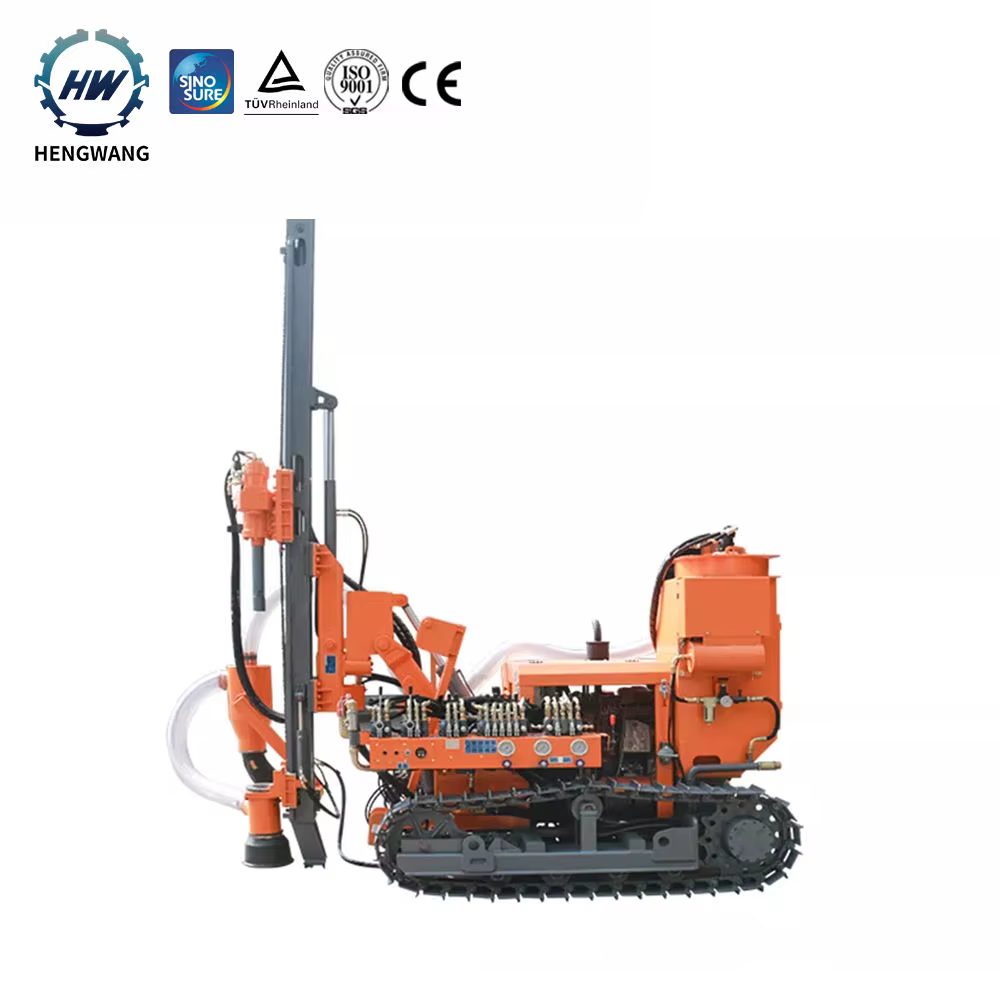 2025DTH Air Compressor Crawler Drilling Rig Hydraulic Crawler-type Anchor Rods