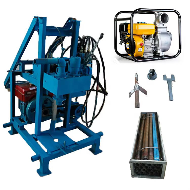 200m Depth Tractor Mounted Portable Water Well Drilling Rig