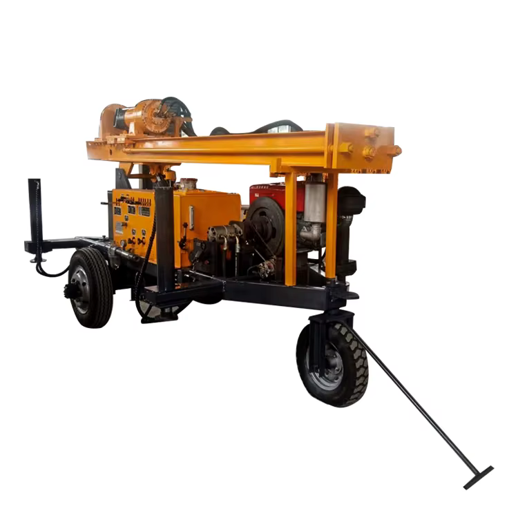 Pneumatic Rotary Table Drilling Rig Water Well Portable