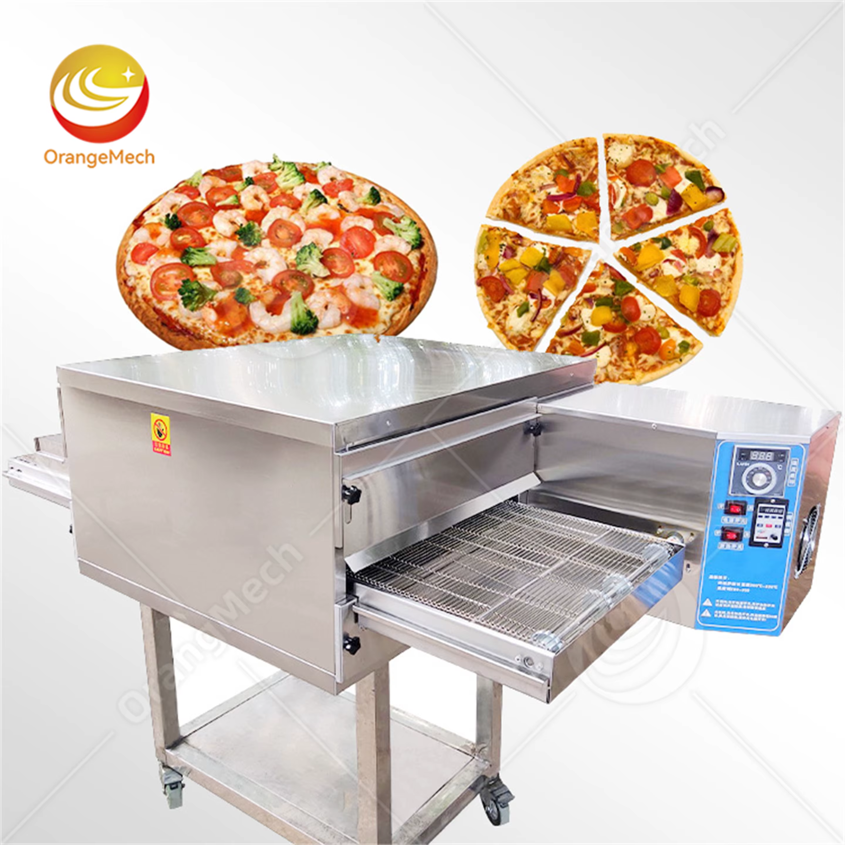 Commercial Portable Gas & Electric Conveyor Belt Pizza Oven