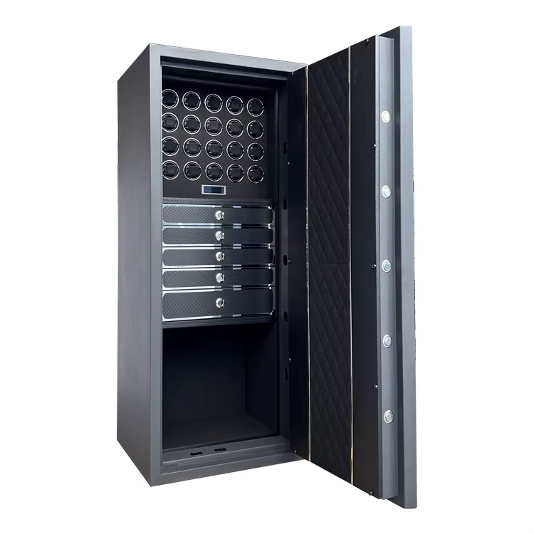 2025 New Digital Fingerprint Lock Carbon Fiber Fireproof Safe