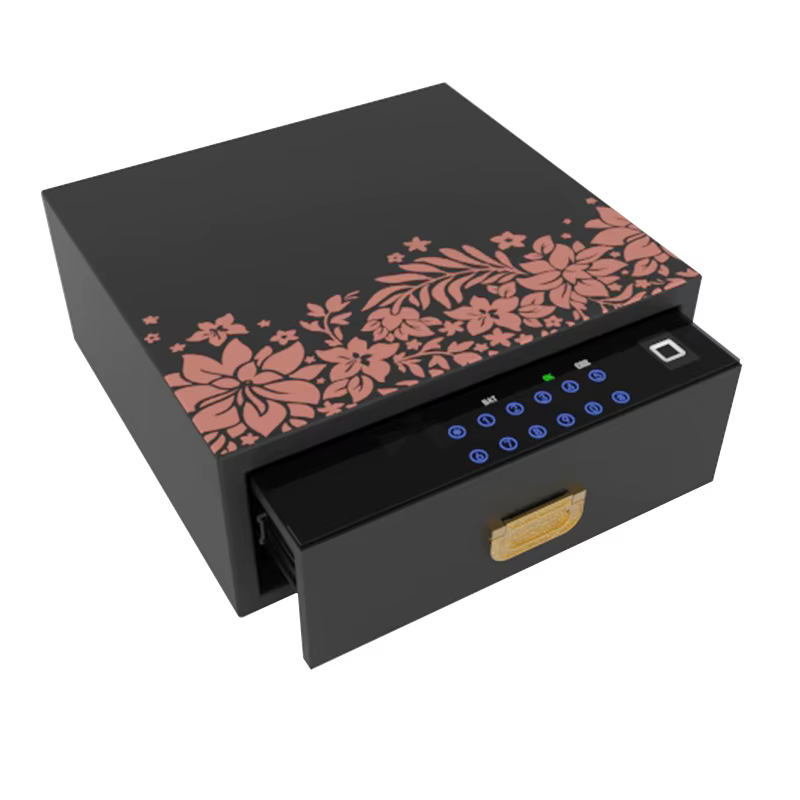 2025 Foshan Weierxin Customized Jewelry Drawer Digital & Fingerprint Combination Safe Box