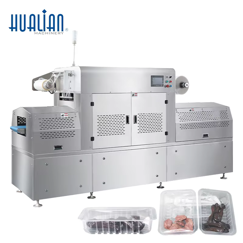 HVT-350AZ Hualian On-line Restaurant Industry Tray Vacuum Sealer