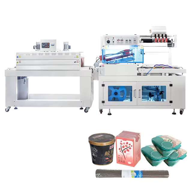 Hualian BSF-5640LG/E+BS-4522 High-Speed Heat Shrink Packaging Machine