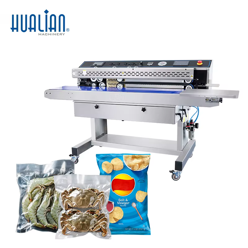 FRP-1120WH Hualian Horizontal Nitrogen Gas Flushing Continuous Band Sealer Machine