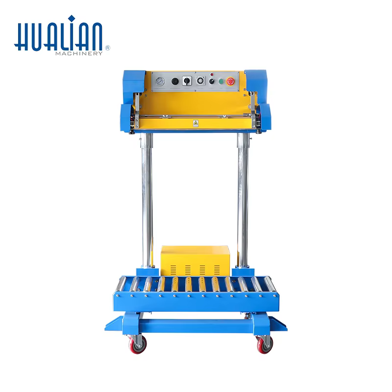 QF-600L/S HUALIAN Vertical Pneumatic Sealing Packaging Machine With Double Heating