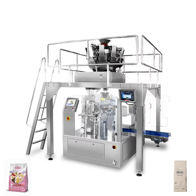 Vertical Bag Meat Cube Packing Machine Combination Weigher