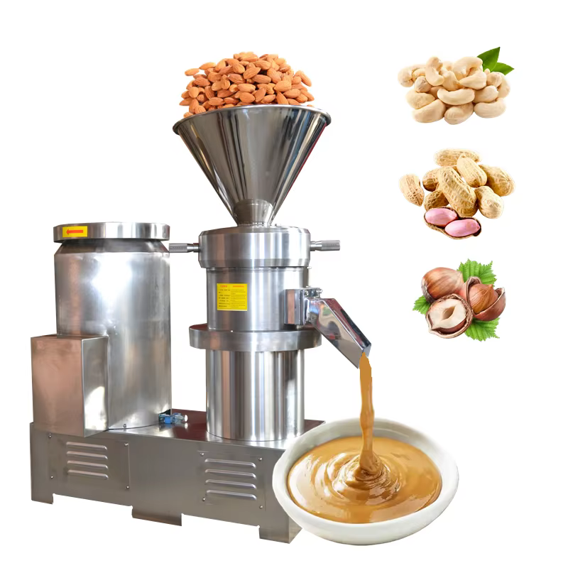 Commercial Grinder Pistachio Hazelnut Almond Cashew Nut Peanut Butter Grinding Sesame Paste Making Machine Colloid Mill