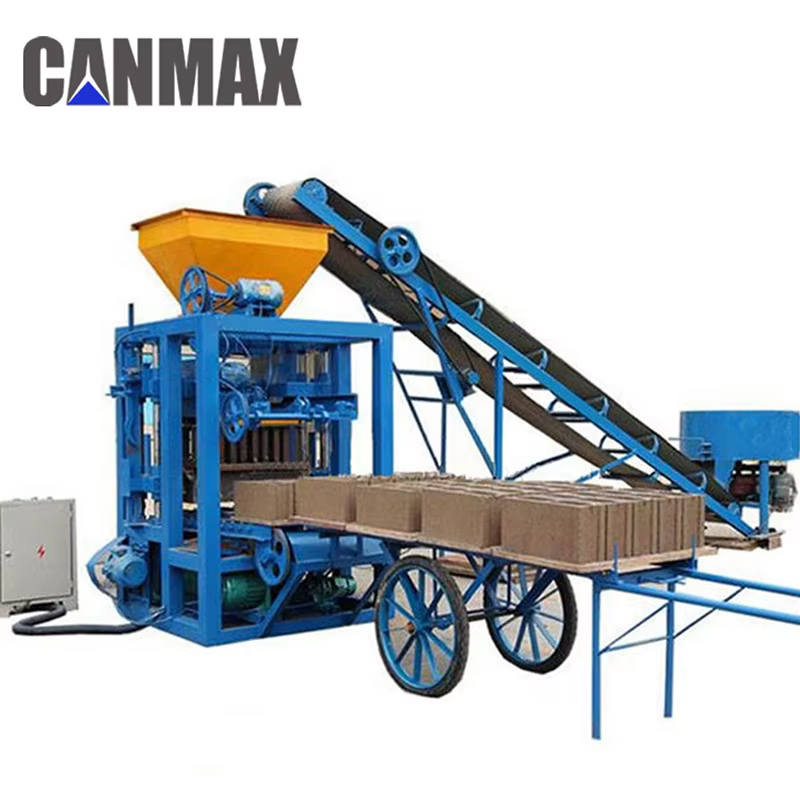 Customizable Size Color Mold QT4-26 Cement Brick Paver Hollow Brick Making Machine Concrete Block Machine Automatic