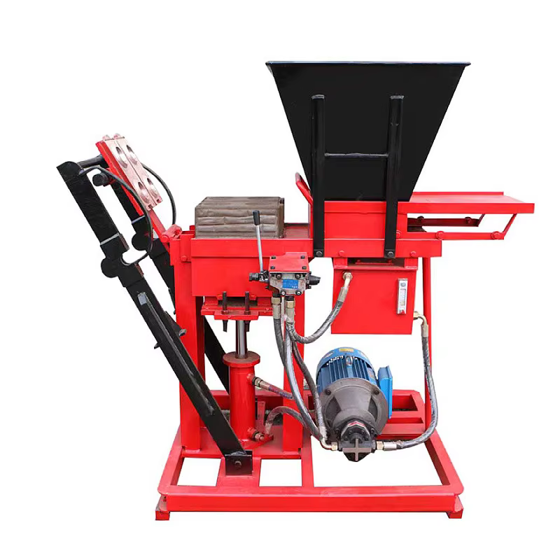 Hydraulic Press Makiga Eco Brava 2-25 Clay Stabilized Soil Earth Interlocking Block Brick Making Machine