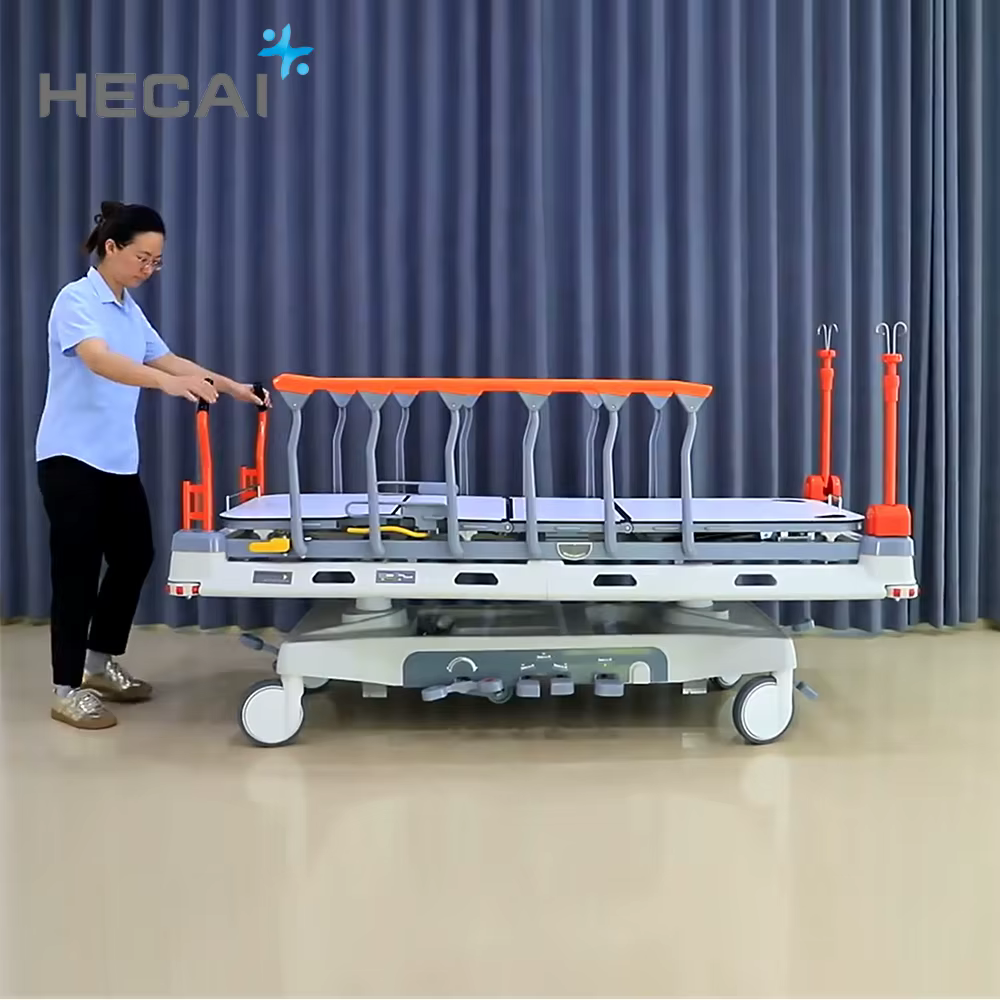 X-ray Translucent Electric Hydraulic Transport Stretcher Bed