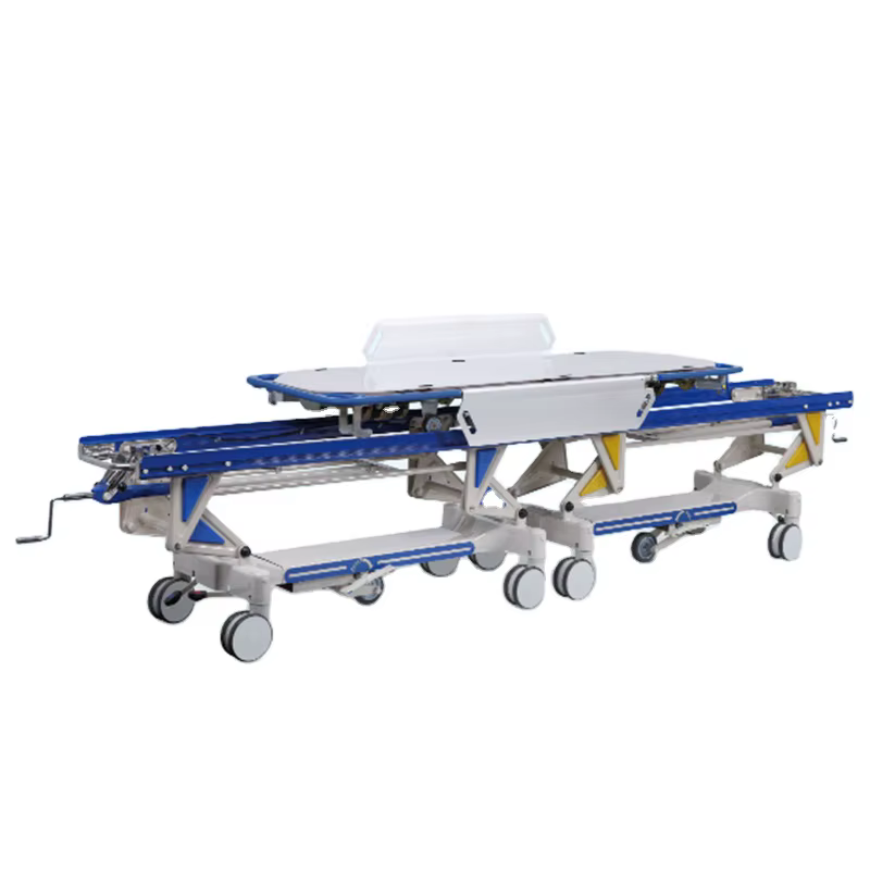 Mechanical Exchange ICU Stretcher Trolley for Patient Transport