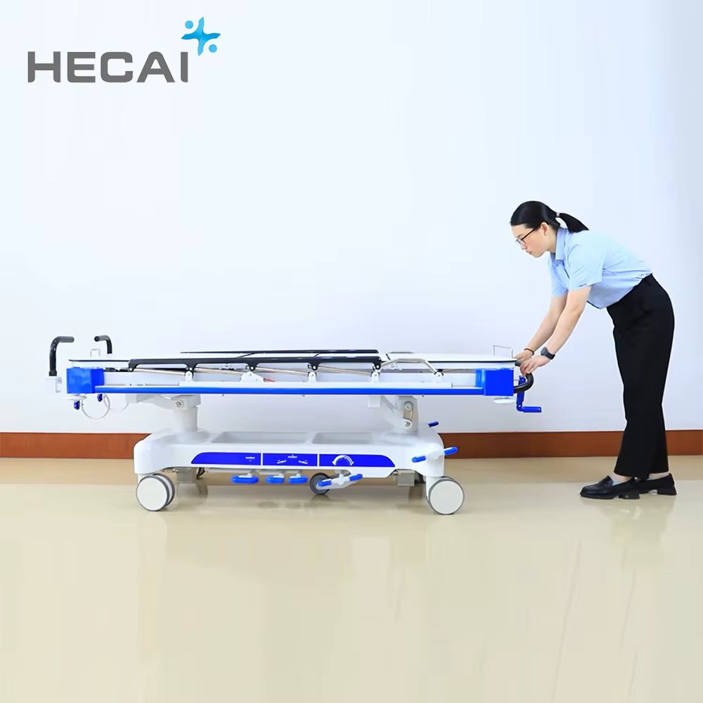 Multifunctional Hospital Delivery Bed Transfer Patient Hydraulic Transfer Bed Emergency Trolley
