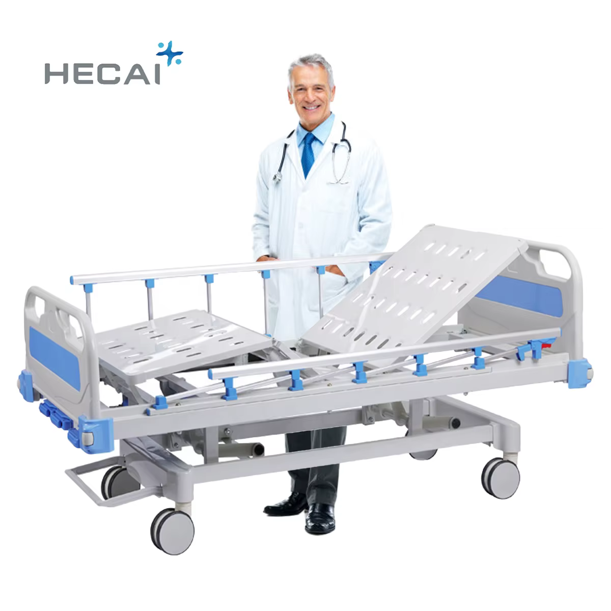 HECAI Manual Steel Medical Bed