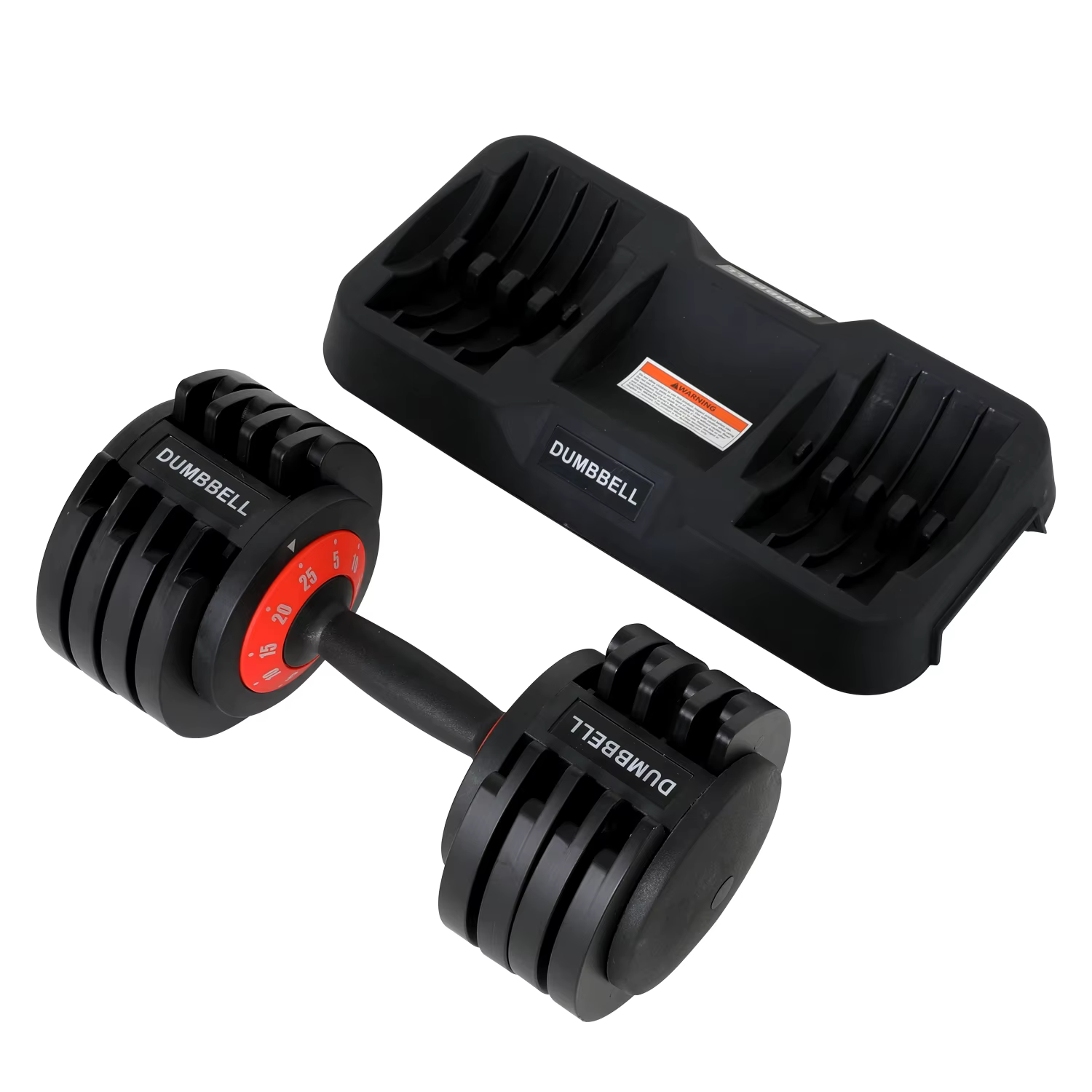 5-in-1 Adjustable 12.5/25lb Dumbbell Set