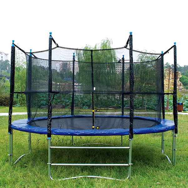 8ft Folding Gym Jump Sport Trampoline with Safety Net
