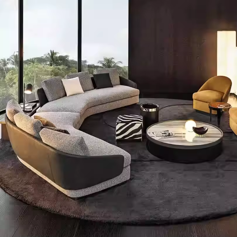 Furnistyle Customizable 7-Seater Living Room Sofa Set