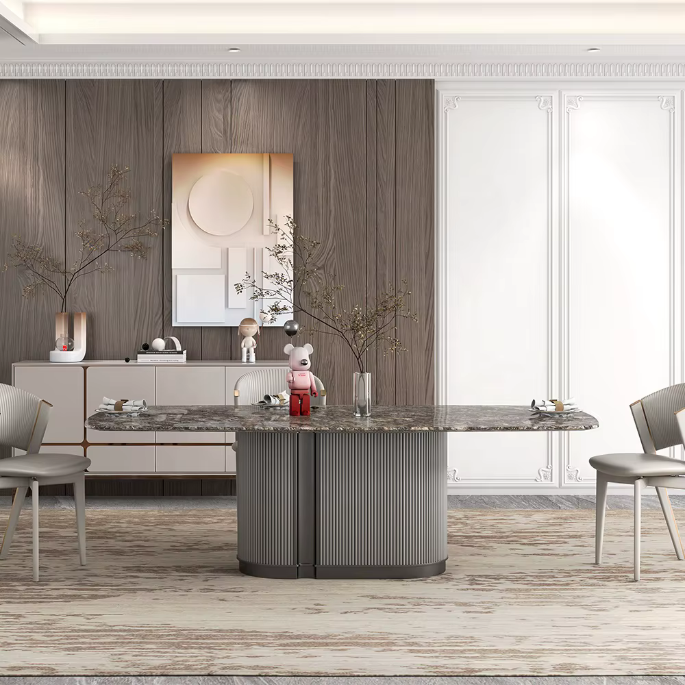Dubai Upscale Restaurant Dining Room Dining Table and 6 Chairs Set
