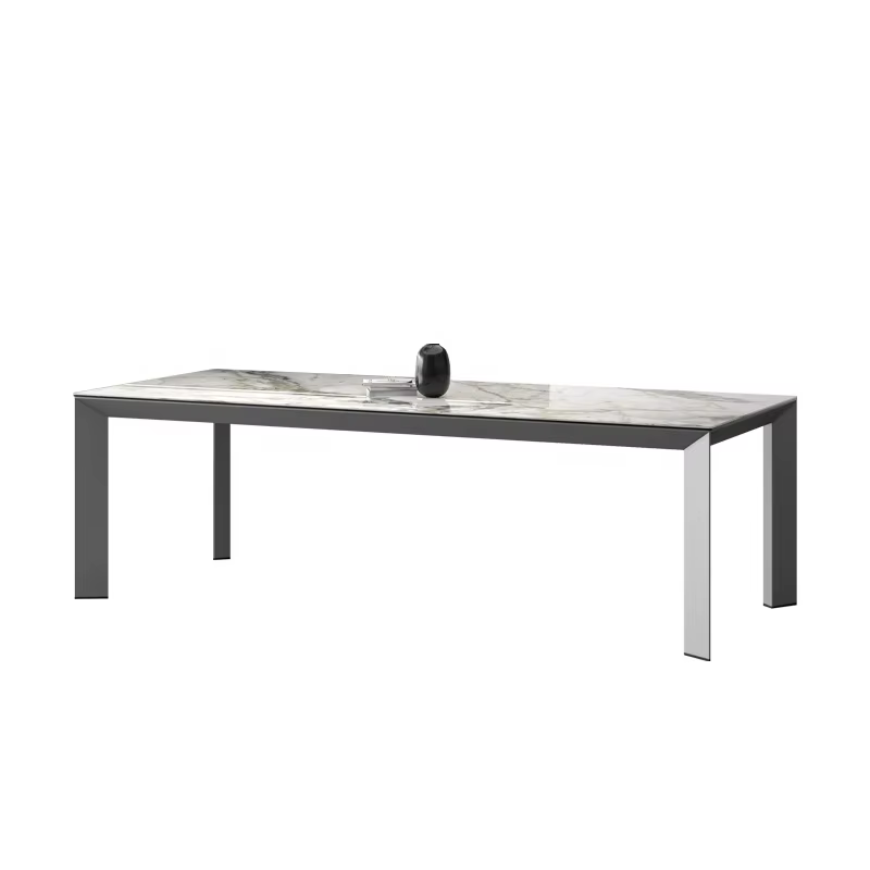Luxury Rectangular Dining Table Set with 10 Chairs