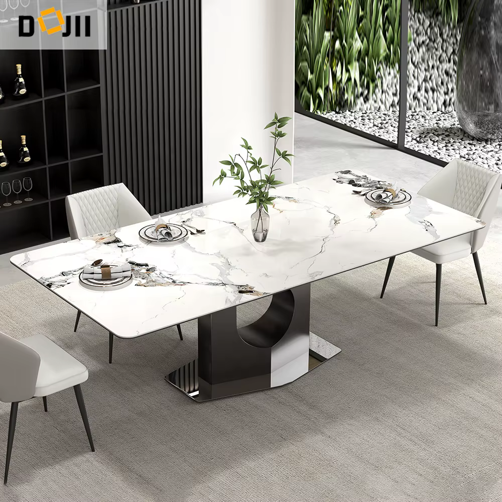 High End French Country Dining Table and Chairs Set