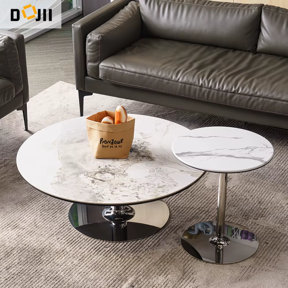 Luxury Gloss White Corner Side Table