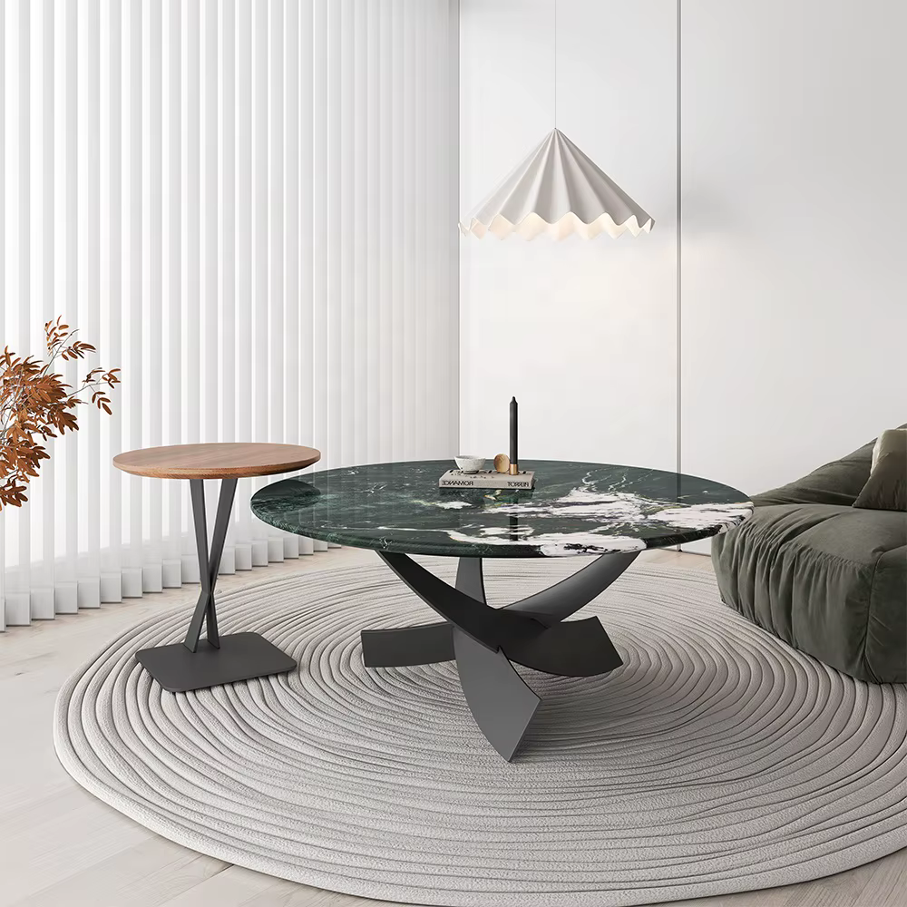 Chinese Style Coffee Table Artistic Modern Coffee Tables for Living Room Marble