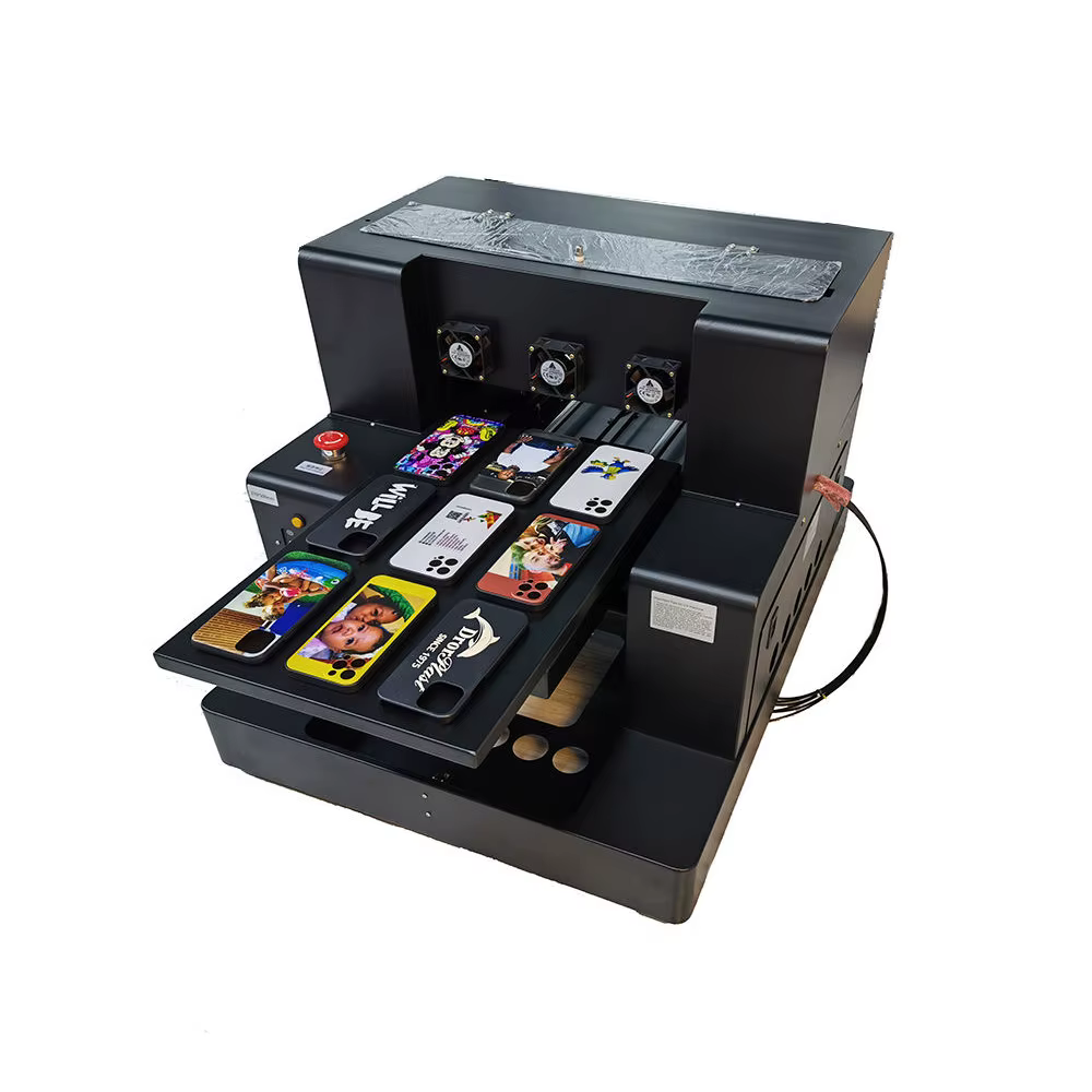 6-Color A3 Size UV LED Flatbed Inkjet Printer with Varnish