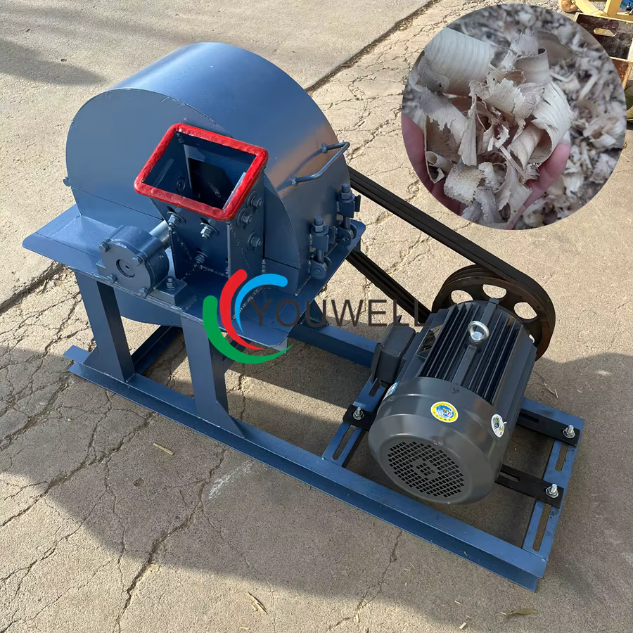 Electric Planer Shavings Generator Automatic Forestry Wood Shaving Machine