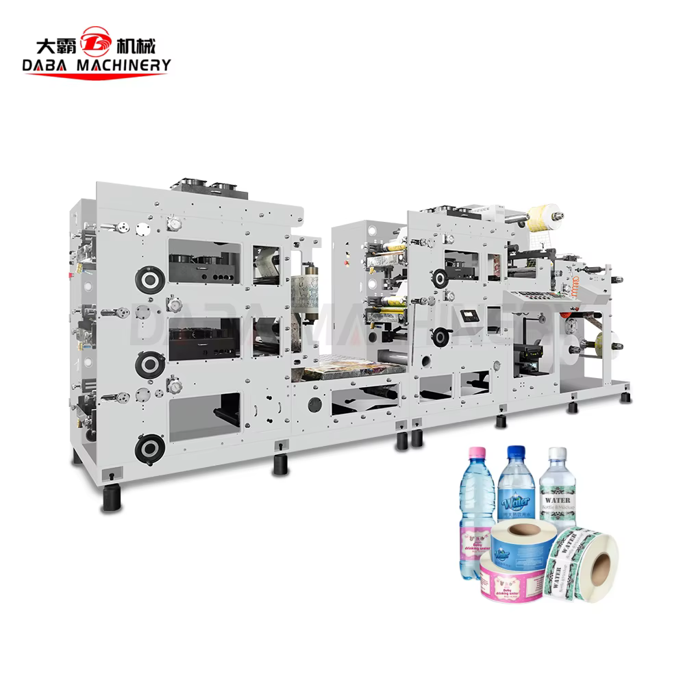 DABA 5 Colors Flexographic Printers Machine Rotary Die Cutting Machine