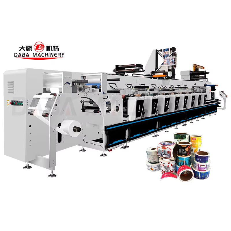 8 Colour Unit Type UV Flexo Printing Machine for Label Sticker