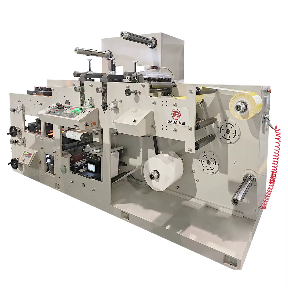 DABA Custom Shape Wave Wavy Label Printing Die Cutting Slitting Machine