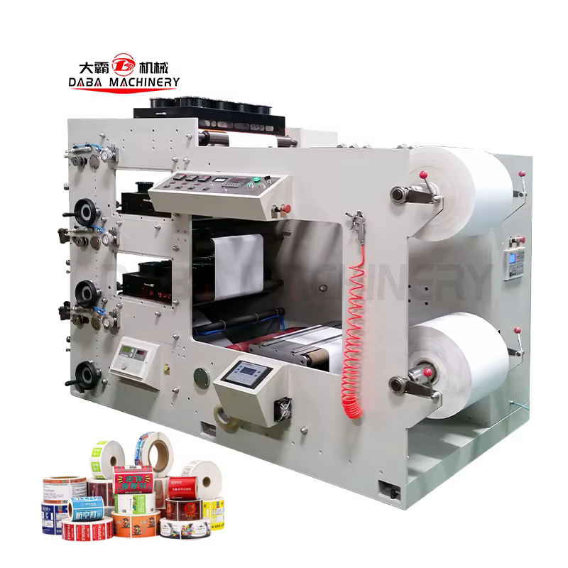 3 Color Flexographic Printing Machine for Paper Film Label Roll Printing