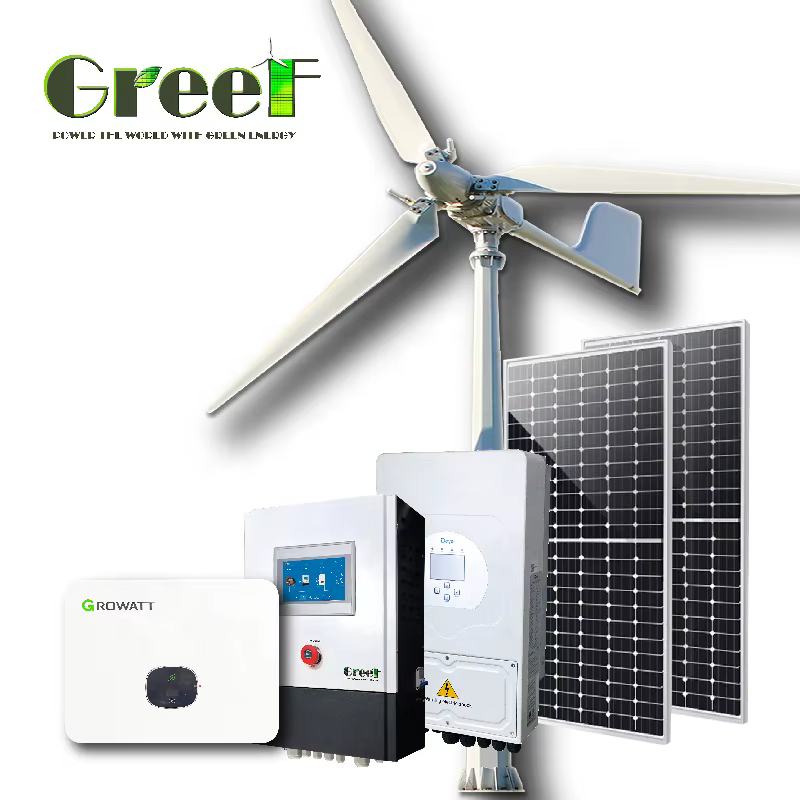 Hybrid 120V/220V/230V Wind Solar Energy System 5kW/10kW/15kW