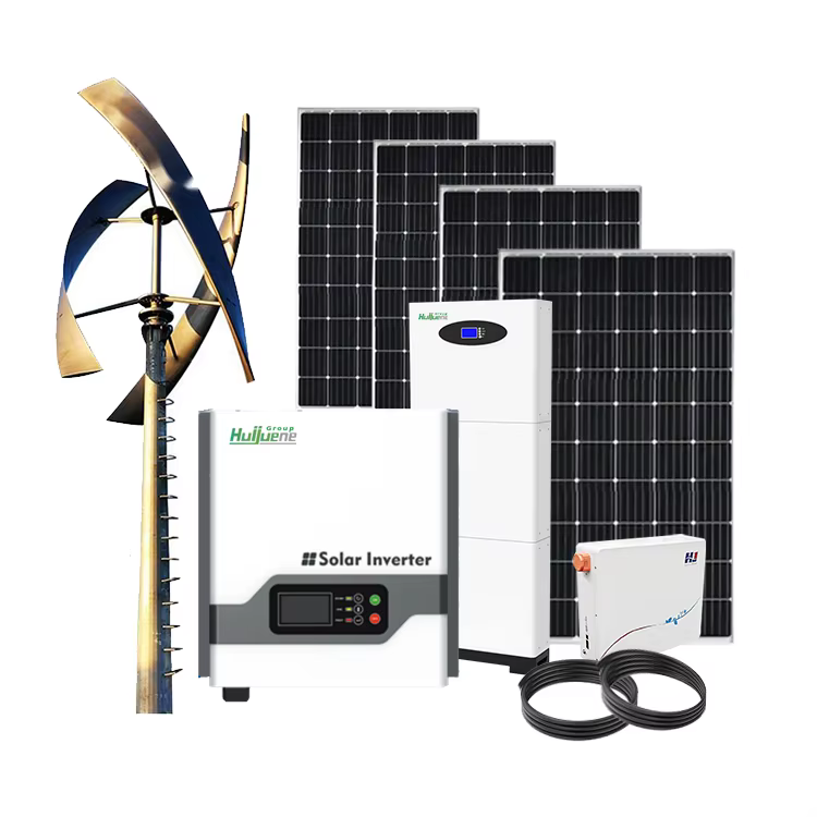 5kw-20kw Vertical Wind Turbine Solar Panels Hybrid System