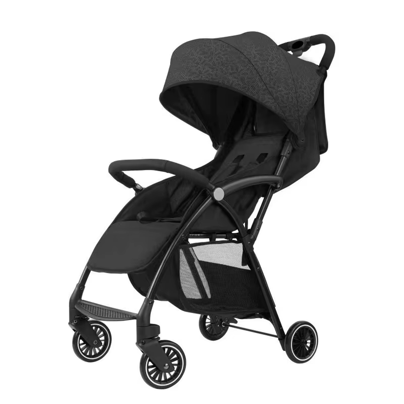 Customizable Portable Folding Cushioned Four-wheel Metal Frame Stroller