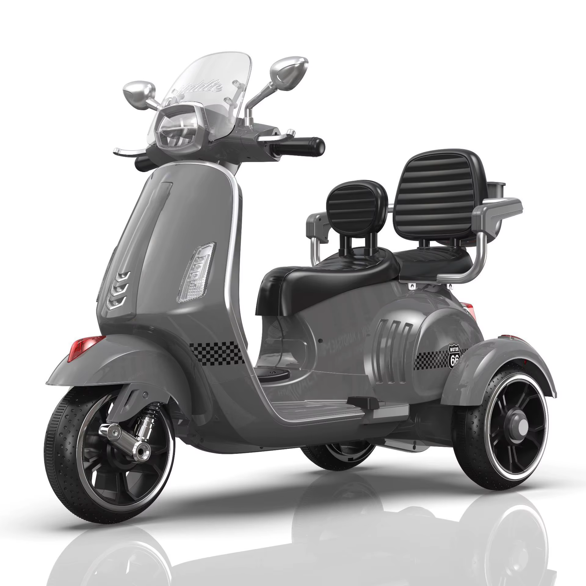 Customizable Double-Seater Electric Tricycle for Kids
